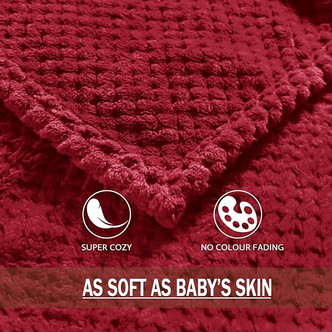Exclusivo Mezcla Fleece Bed Blanket Twin Size, Super Soft and Warm Blankets - Image 8