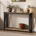 ChooChoo Farmhouse Console Table, Rustic Vintage Narrow Sofa Table by ChooChoo
