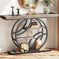 Huuger 47.2 Inch Entryway Table, Industrial Console Sofa Table by Huuger