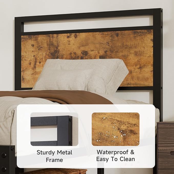 Z-hom Upgraded Twin Bed Frames, Heavy Duty Metal Sturdy Bed Frame Twin Size - Image 4