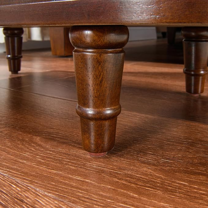 Narrow End Table Set of 2 with 2 Storage Drawers, Vintage Sofa Beside Table - Image 6