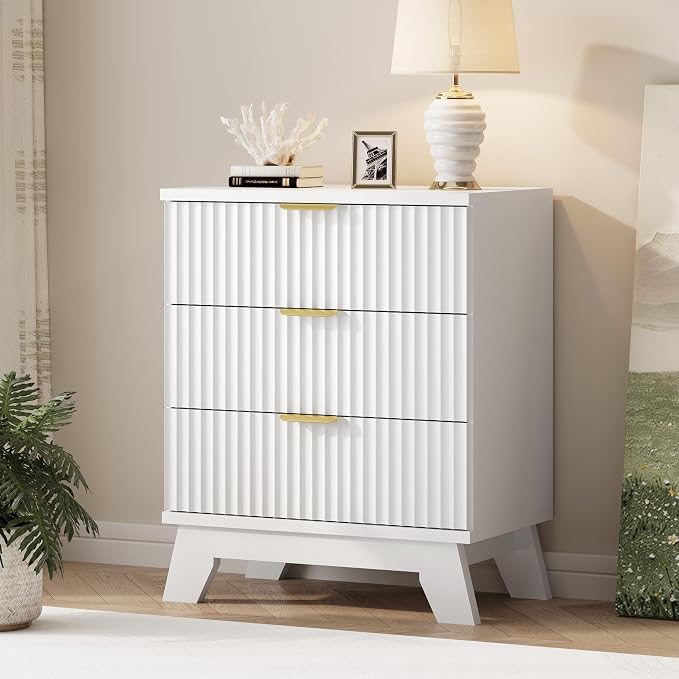 Fluted Dresser for Bedroom by Xixini