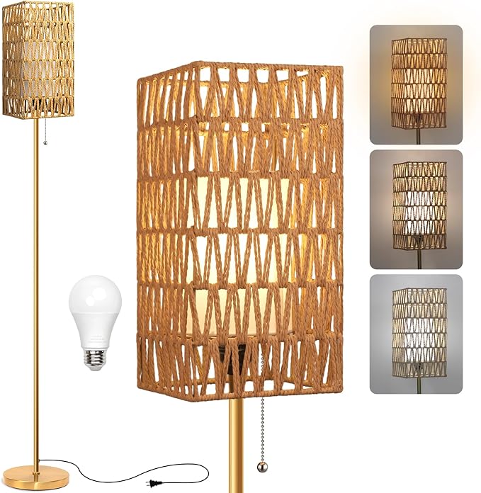 Ruiever Floor Lamp for Living Room, Farmhouse Floor lamp, Modern Standing lamp by Ruiever