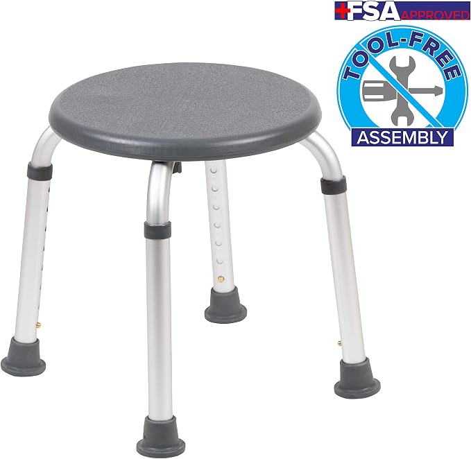 Flash Furniture Hercules Series Aluminum Bath and Shower Chair - Image 16