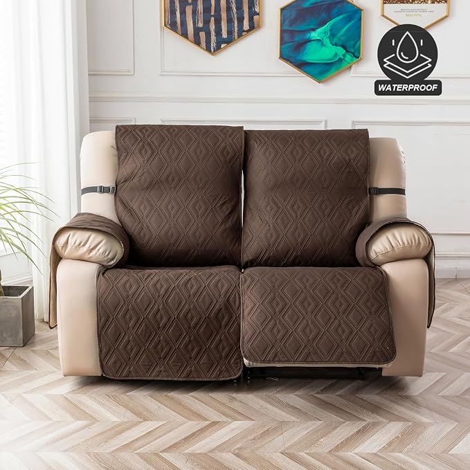 Genina Waterproof Loveseat Recliner Cover Non-Slip, Sofa Cover - Image 7