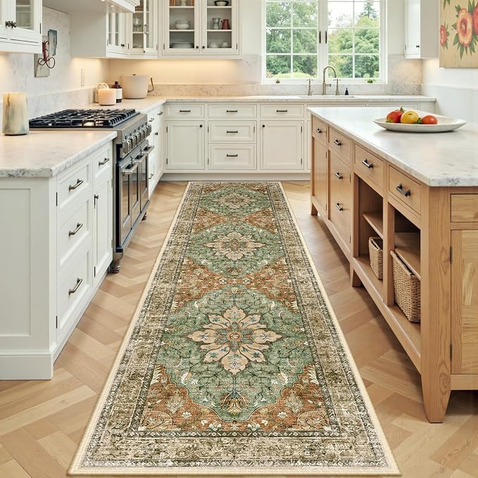 RELEANY Area Rugs 3'x9' Runner Rug Non Slip Washable by RELEANY
