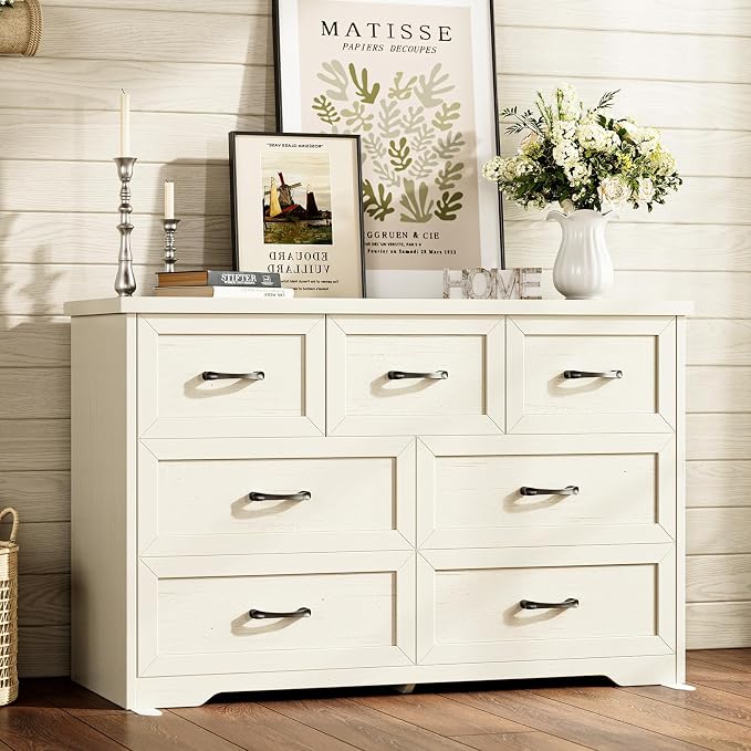AODK Farmhouse 7 Drawer Dresser by AODK