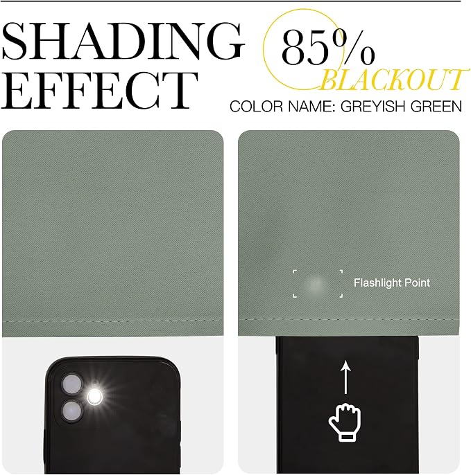 NICETOWN Living Room Curtains, 1 Pair, 70 x 84-inch, Home Decorations Thermal - Image 4
