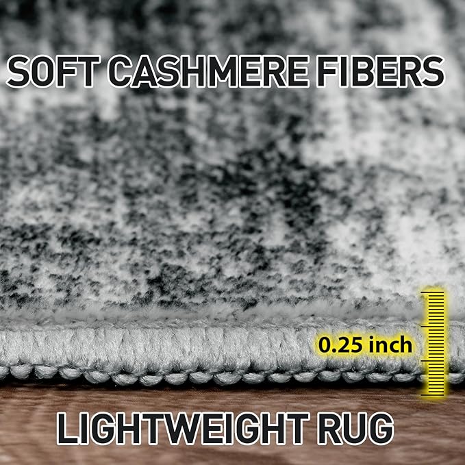 5x7 Area Rugs Washable Rug: Modern Abstract Living Room Rug Soft Anti-Skid Thin - Image 7
