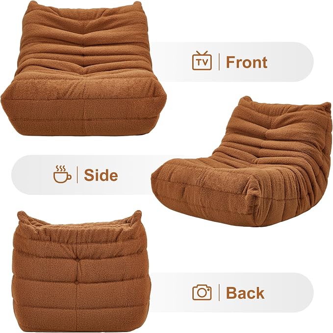 Bean Bag Chairs for Adults Giant Bean Bag Chair Memory Foam BeanBag Chair Bean - Image 7