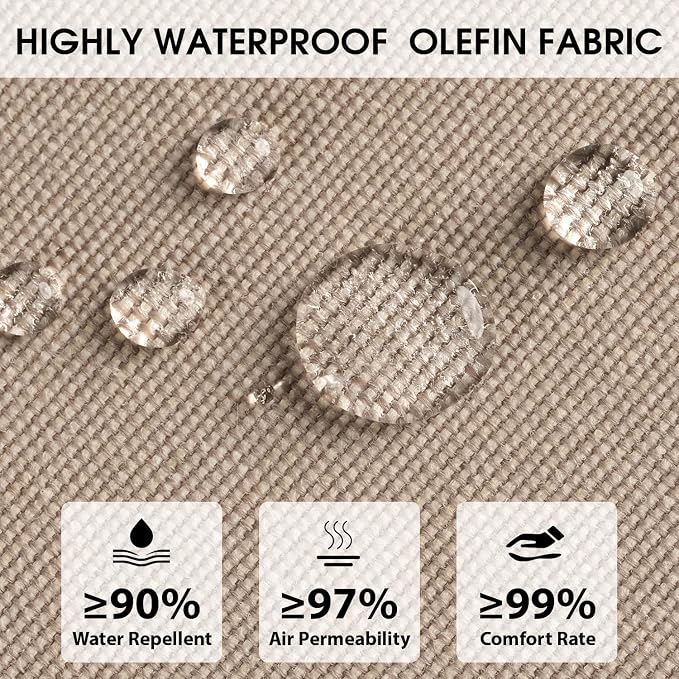 Rocking Chair Cushions with Pillow, Waterproof and Fade-Resistant Thicken - Image 3