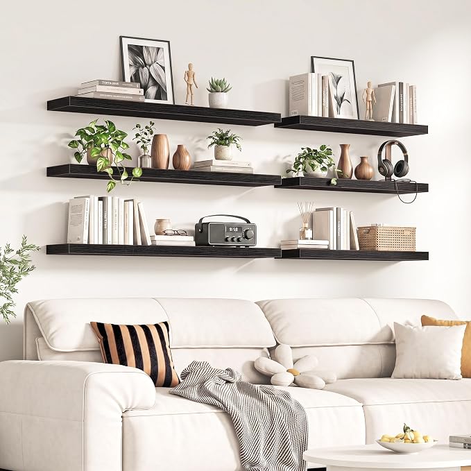 Fun Memories 55Inch Long Floating Shelves, 8 Inch Deep Shelves - Image 2