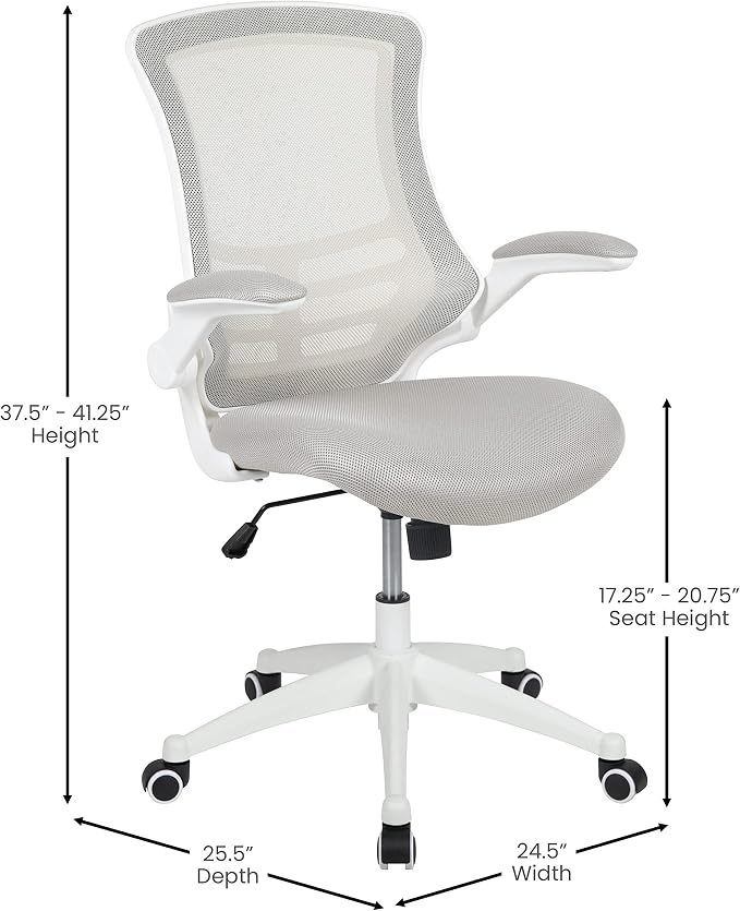 Flash Furniture Kelista Mid-Back Swivel Office Chair - Image 3