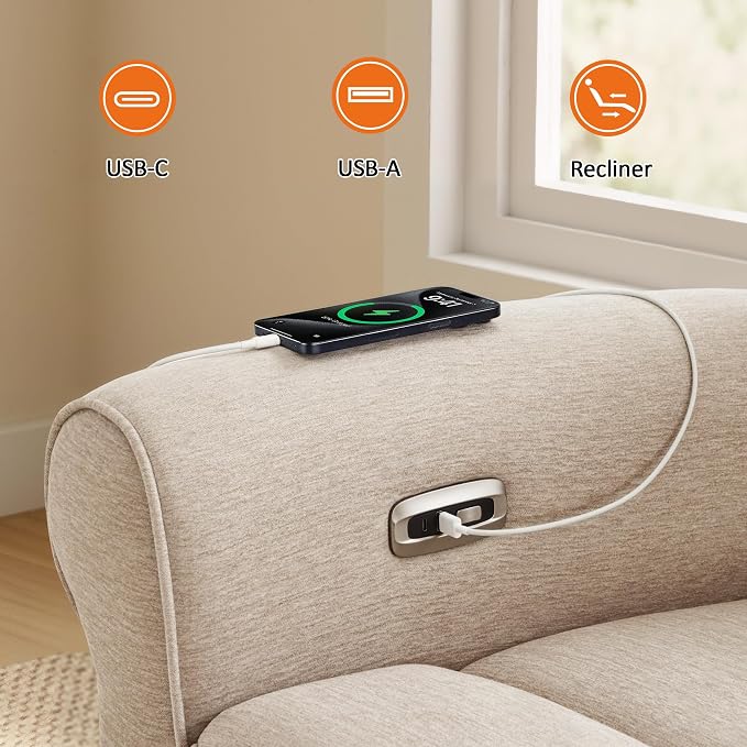MCombo 87.8" Wall Hugger Power Reclining Sofa - Image 8