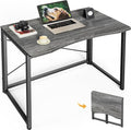 Huuger Folding Desk for Small Spaces, 31.5 Inch Foldable Computer Table by Huuger
