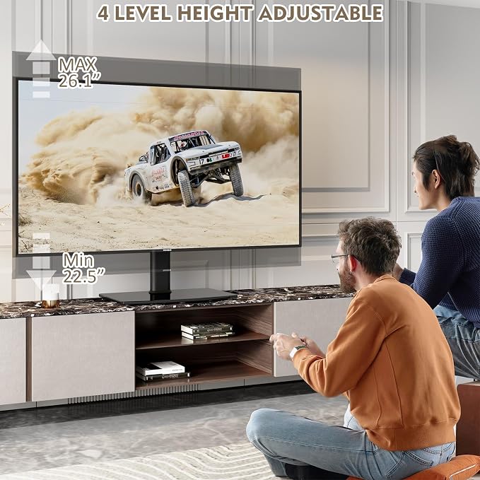 Universal Swivel/Table Top TV Stand 27 to 60 inch TVs 80 Degree Swivel - Image 4