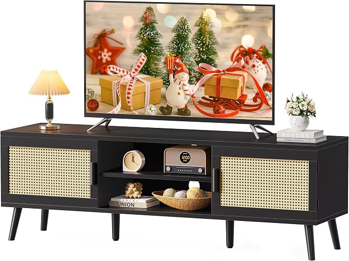 SUPERJARE TV Stand for 65 Inch TV, Entertainment Center by SUPERJARE