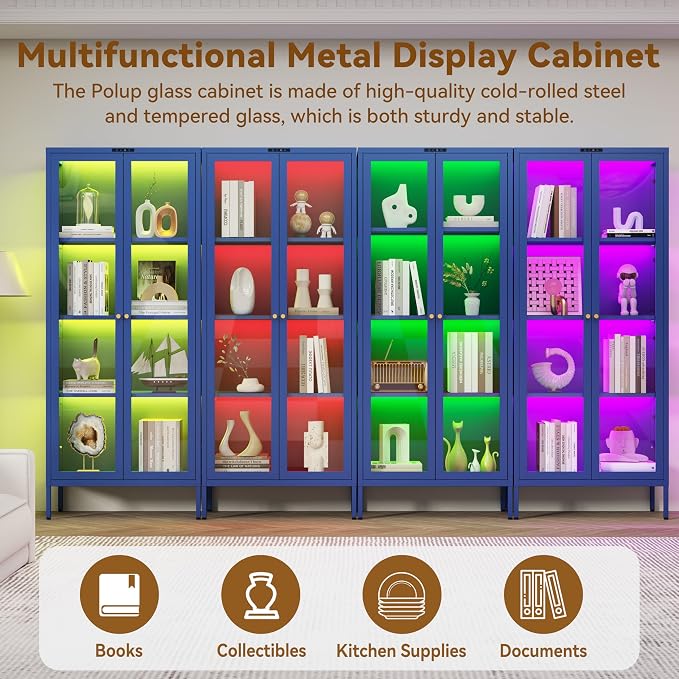 Polup Glass Display Cabinet - Image 8