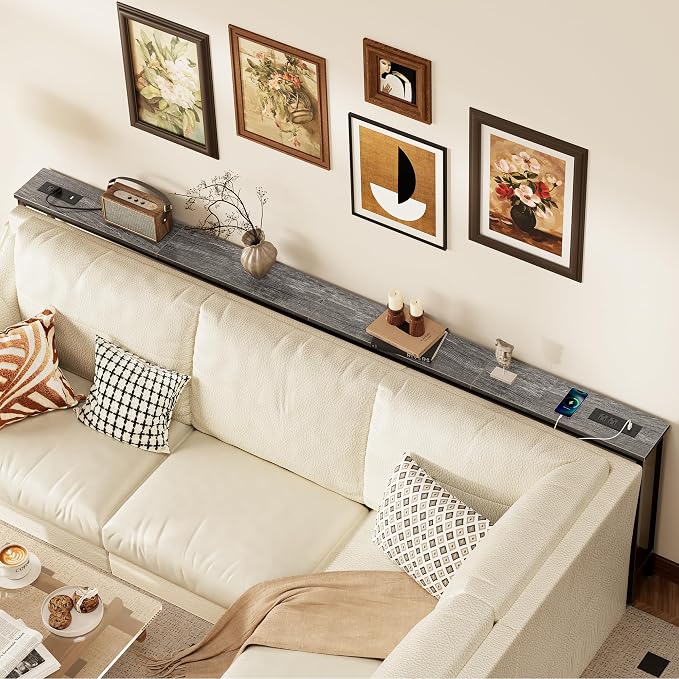 SUPERJARE 110.2 Inch Sofa Table - Image 2