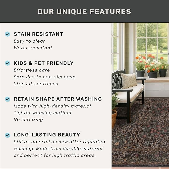 Dark Brown 2x4 Entryway Rug, Small Runners - Image 7