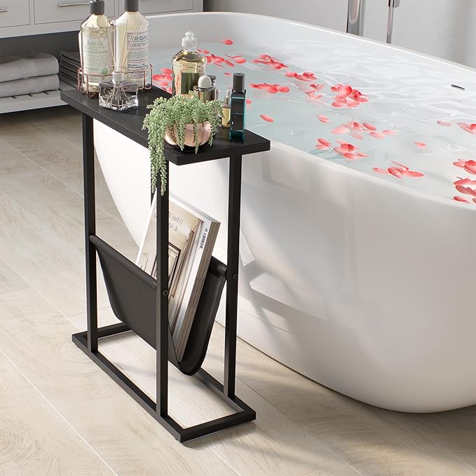 Yusong Narrow Side Table for Small Spaces, Small End Table - Image 4
