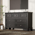 IDEALHOUSE 7 Drawer Dresser, Large Wooden Storage Chest of Drawers by IDEALHOUSE