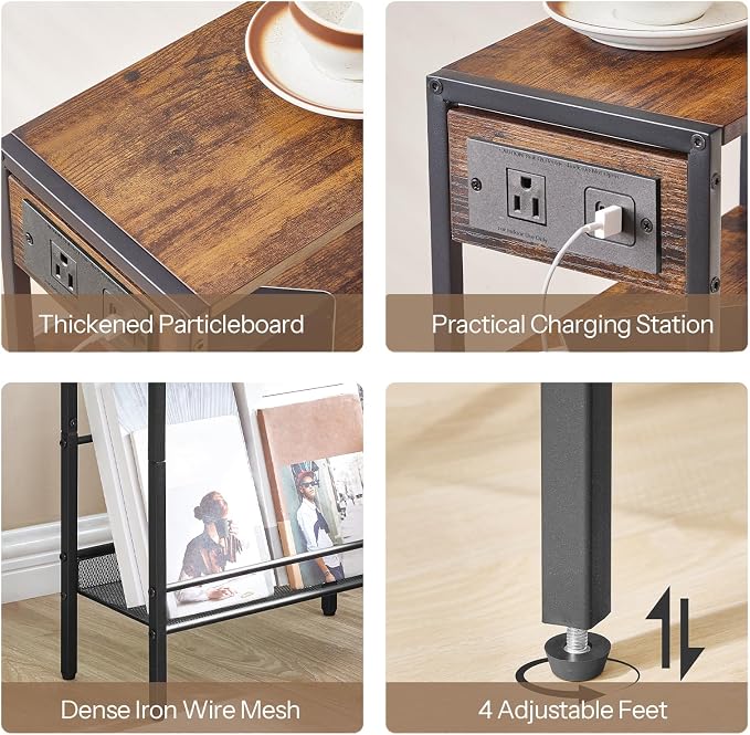 HOOBRO 15.7" Narrow Console Table - Image 7