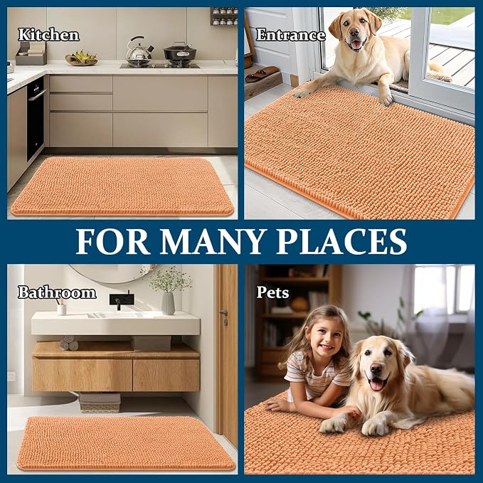 OLANLY Dog Door Mat for Muddy Paws 24x16, Absorbs Moisture and Dirt, Absorbent - Image 8
