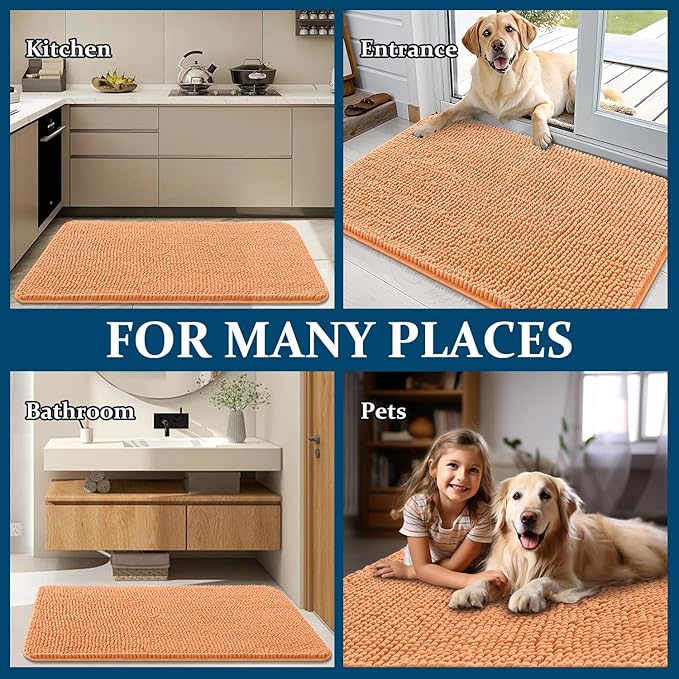 OLANLY Dog Door Mat for Muddy Paws 70x46, Absorbs Moisture and Dirt, Absorbent - Image 8