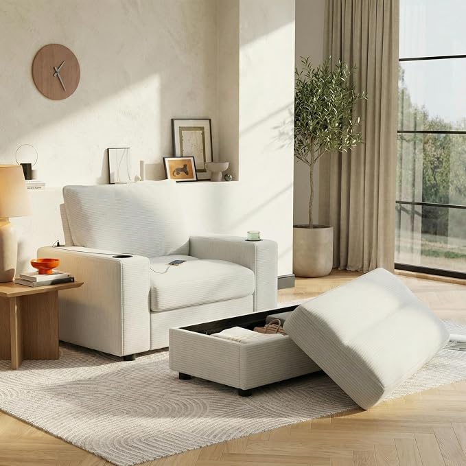 Merax 42.8" Oversized Chaise Lounge Chair by Merax