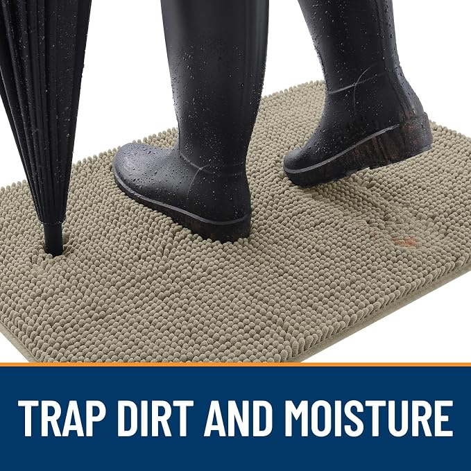 OLANLY Dog Door Mat for Muddy Paws 40x32, Absorbs Moisture and Dirt, Absorbent - Image 2
