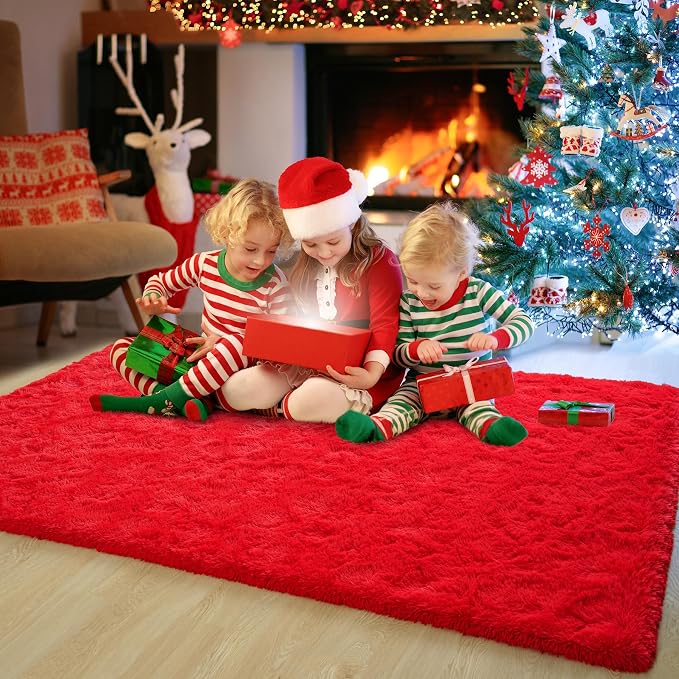 Chicrug Soft Area Rugs for Bedroom Living Room Plush Fluffy Rug 5x8 Feet - Image 2