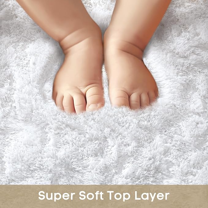 Ophanie Small Rug Washable Non Slip Throw Bedside Area Rugs, Fluffy Soft Mini - Image 3