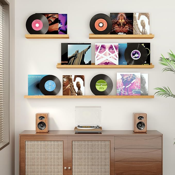 Floating Shelves for Wall, 48 inch Wood Floating Shelves Set of 2, Picture - Image 4