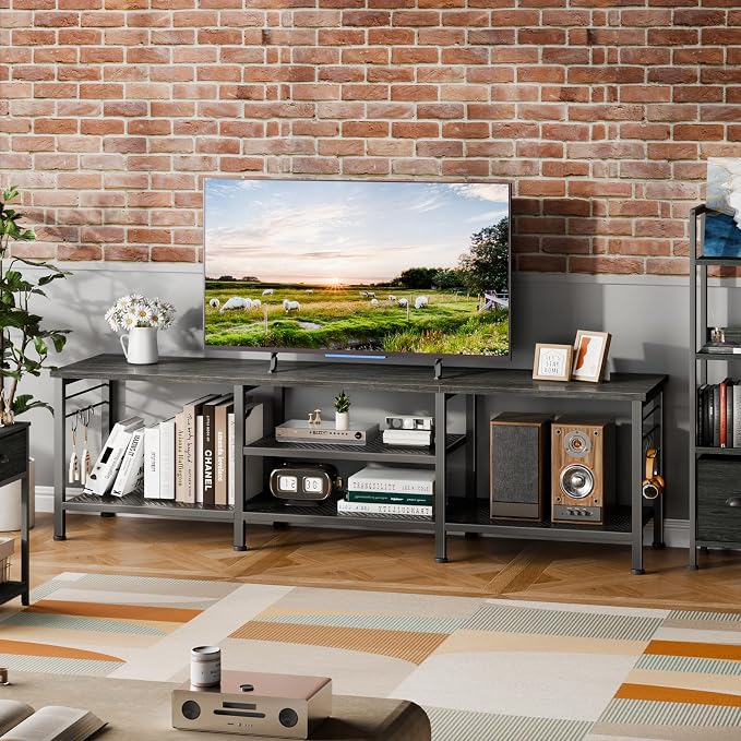 Furologee TV Stand for TVs up to 70 Inch, 63 Inch Entertainment Center - Image 4