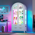 Vlsrka 71" Arched RGB Curio Cabinet by VlsrkaFurniture