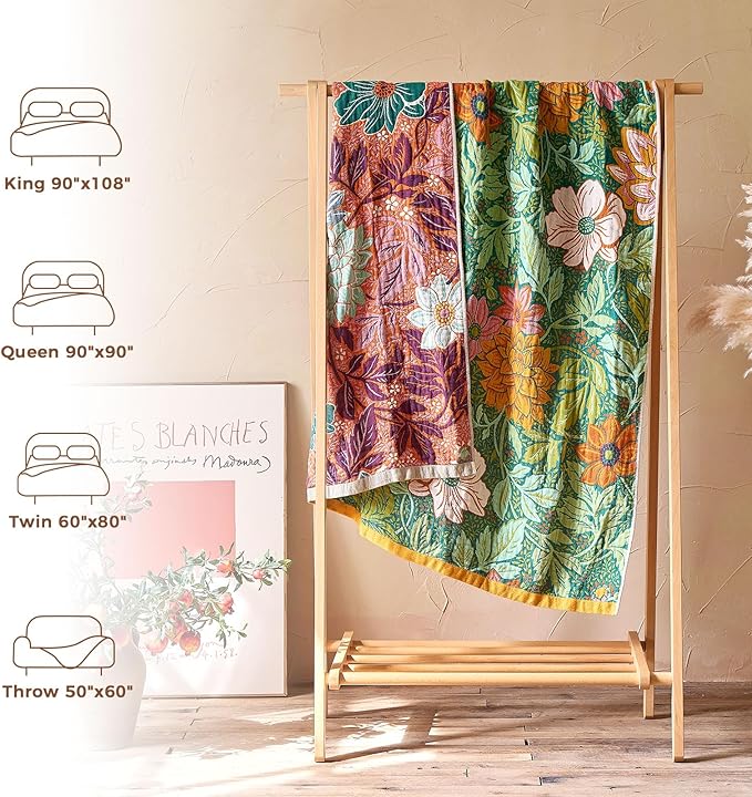 LUTBM Boho Throw Blanket for Couch Sofa Chair Summer Cotton Blankets for - Image 5