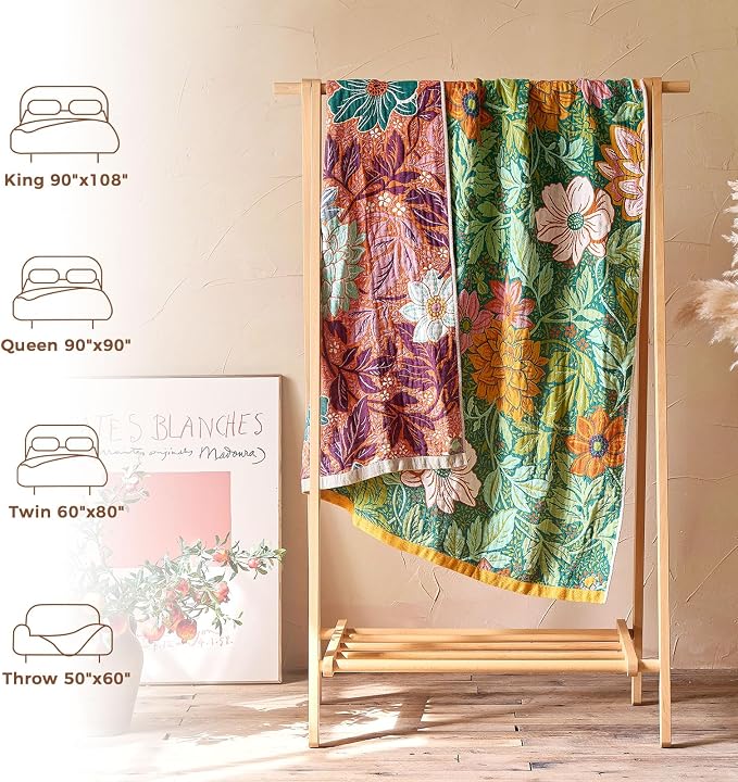 LUTBM Boho Throw Blanket for Bed Cotton Summer Blankets Bedroom Living Room - Image 5