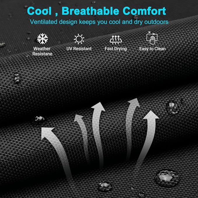 ABORON Heavy Duty Tanning Chair, 5-Gear Outdoor Folding Chaise Lounge Chair - Image 4