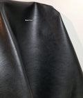 Black Soft Faux Leather Fabric PU Leather by The Yard Synthetic Pleather 0.9 mm by NATLeathers