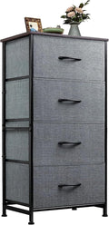 WLIVE Dresser with 4 Drawers, Storage Tower, Organizer Unit, Fabric Dresser by WLIVE