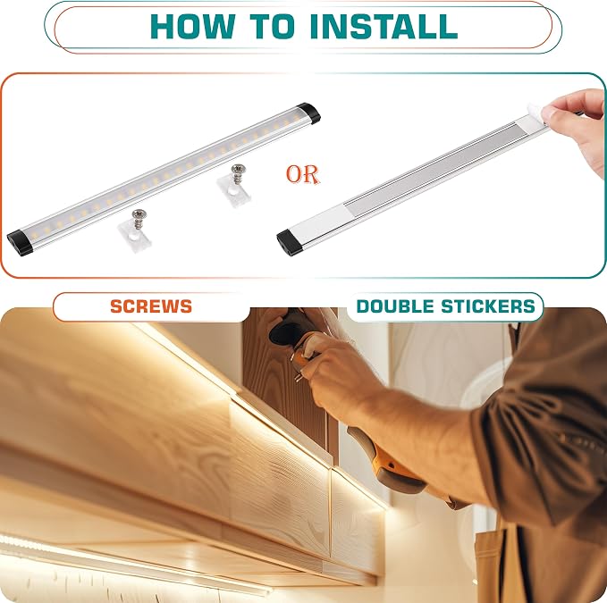 Under Cabinet LED Bar 12inch, Single Counter Light - Image 3