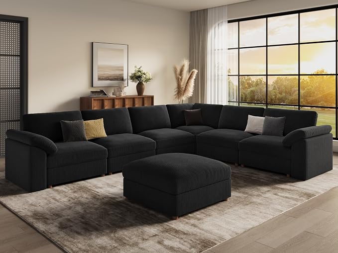 EASE MOOSE Oversized Sectional Modular Sofa, Large U Shape Sectional Couch Wide by EASEMOOSE