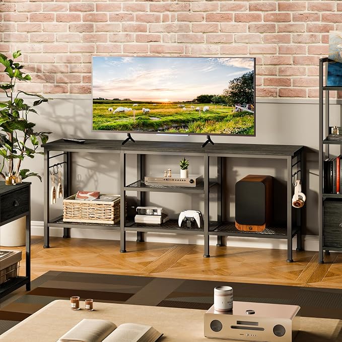 Furologee TV Stand for TVs up to 55 Inch, Entertainment Center - Image 6