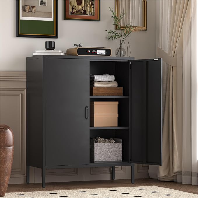 YAUWOH Metal Locker Storage Cabinet by YAUWOHFactoryOutletsColorfulMetalFurniture