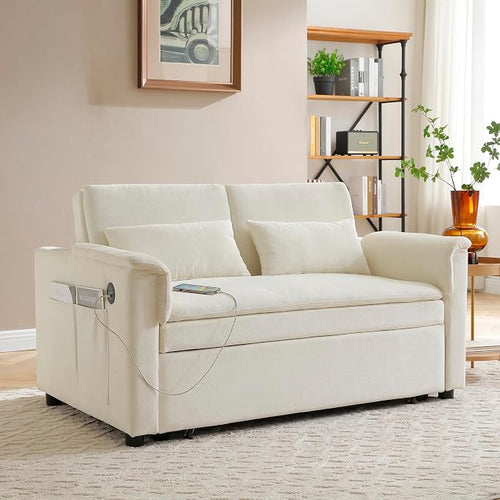 55.5" Small Sleeper Sofa Couch - Image 2