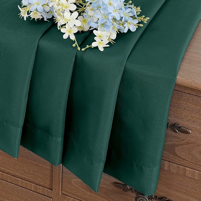 Green Sheer Curtains Tier 30 Inches Length 2 Panels, Light Filtering - Image 6