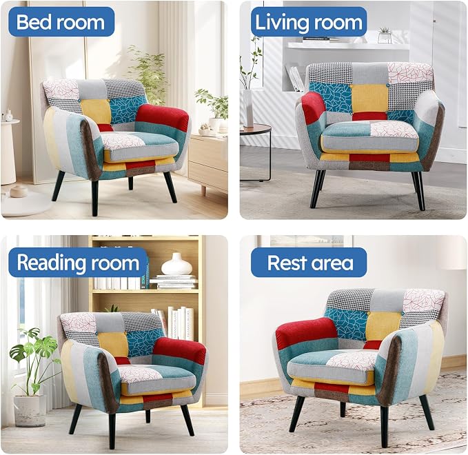 Bonzy Home Modern Accent Chair Set of 2 - Image 8