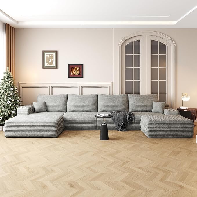 136" Sectional Couches for Living Room Cloud Couch Sofa - Image 8