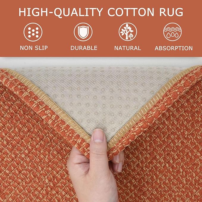 KOZYFLY Runners for Hallways 2x10 ft Washable Kitchen Runner Non Slip Rubber - Image 6